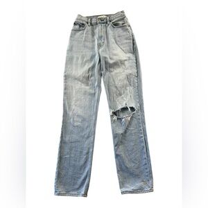 Abercrombie & Fitch Curve Love The 90s Straight Ultra High Rise